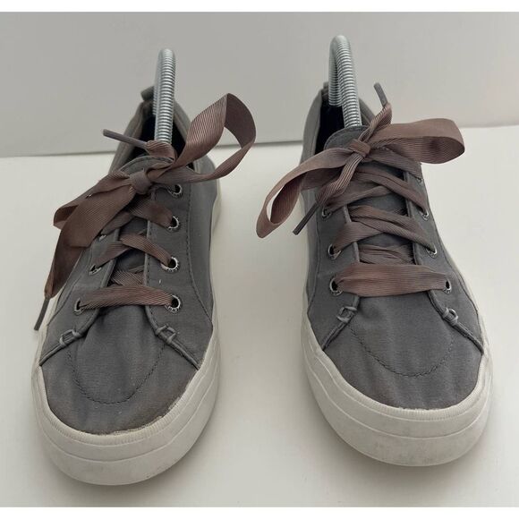 Sperry Top Sider Ribbon Laced Boat Sneakers Gray Women’s 8.5 - Picture 2 of 13